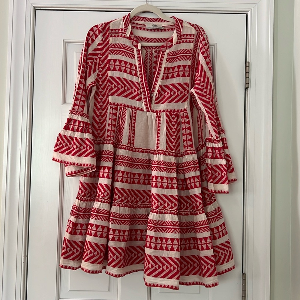 Devotion Twins Red and White Dress